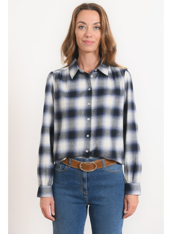 CHEMISE - RIRI - BLEU/GRIS - Antonelle