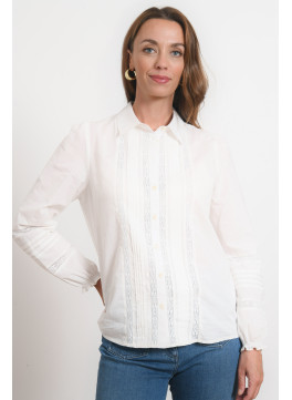 CHEMISE 100% COTON - ROBINE - BLANC - Antonelle