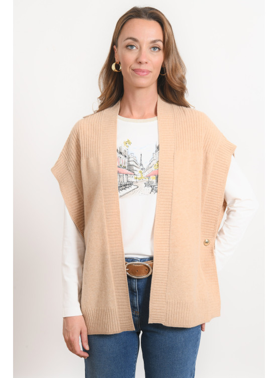 PULL CAPE - RIBELLA - NATUREL - Antonelle