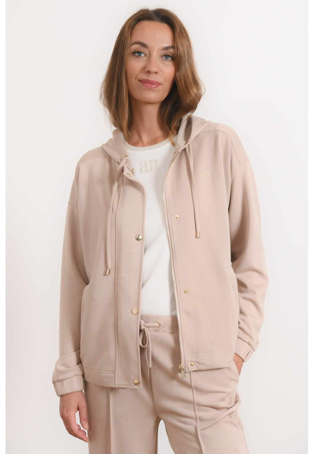 VESTE CAPUCHE - RICO - BEIGE - Antonelle