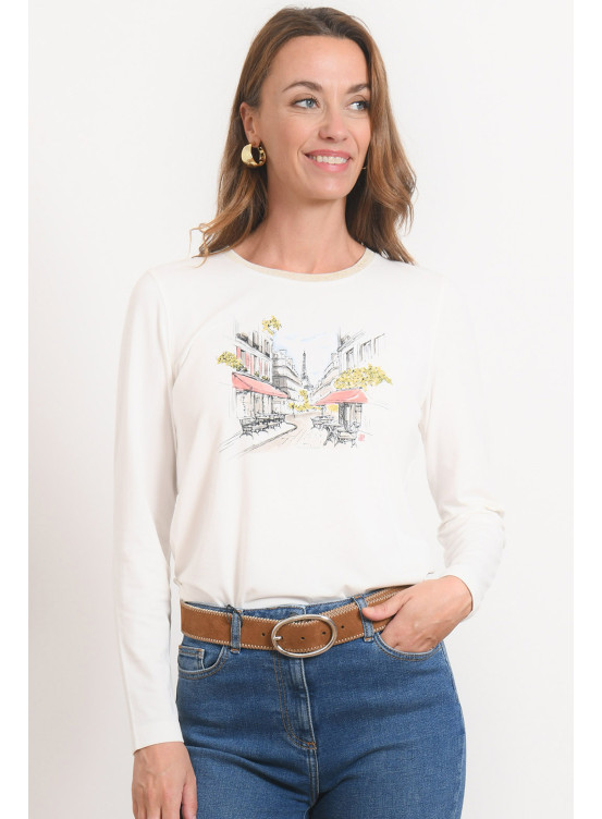 T-SHIRT - RANELAG - ECRU - Antonelle