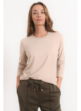 T-SHIRT - REBRILLAN - BEIGE - Antonelle