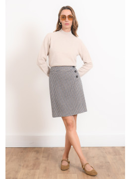 JUPE - ROMANA - CAMEL/BLEU - Antonelle