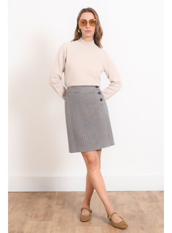 JUPE - ROMANA - CAMEL/BLEU - Antonelle