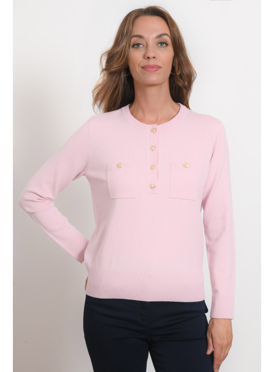 PULL COL TUNISIEN - RICHMOND - PETALE - Antonelle