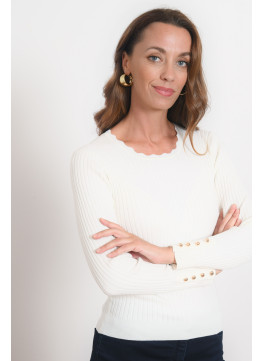 PULL - ROSELA - ECRU - Antonelle