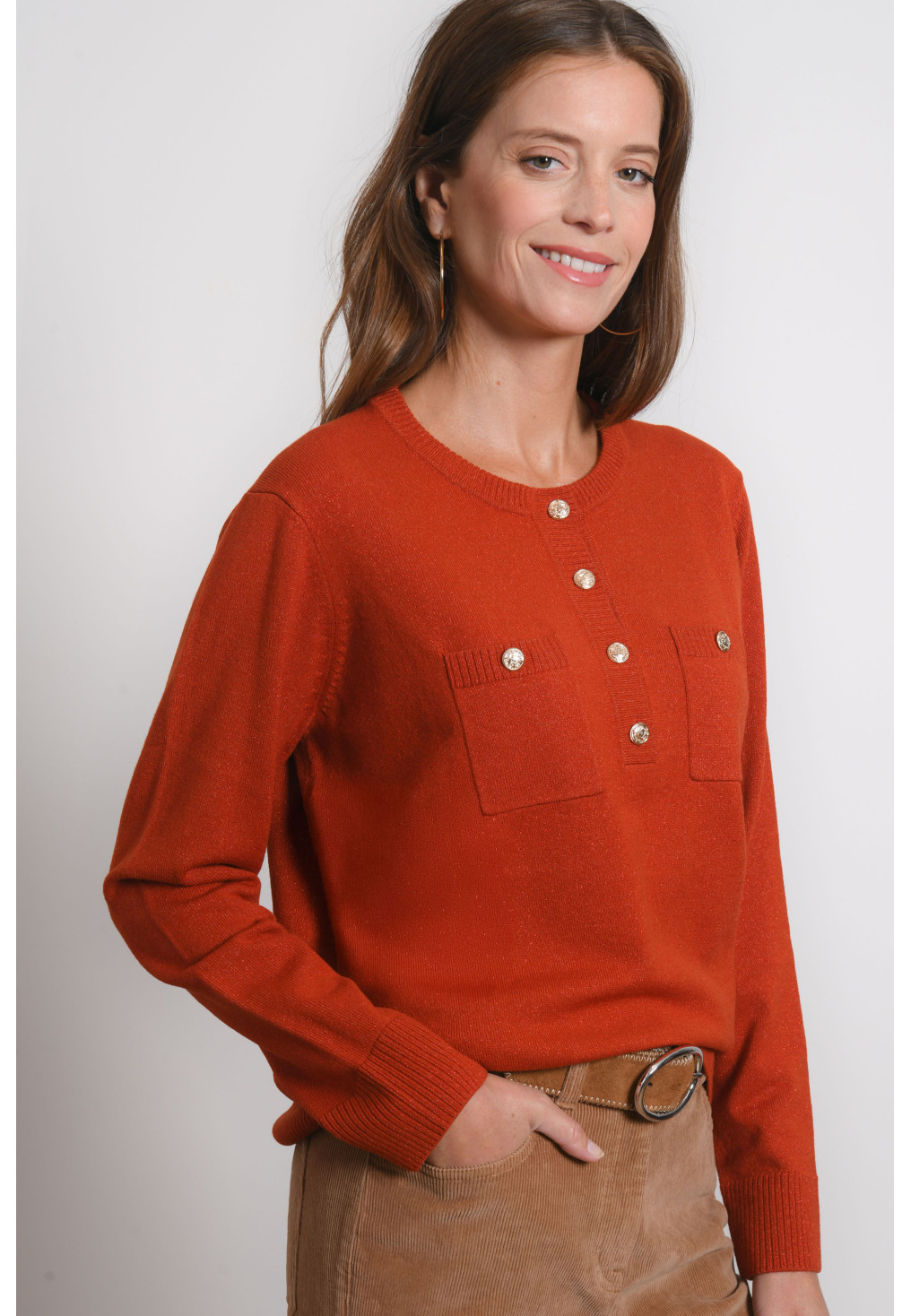 PULL COL TUNISIEN - RICHMOND - TOMETTE - Antonelle