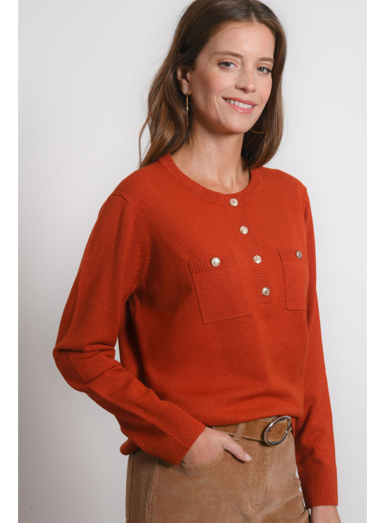 PULL COL TUNISIEN - RICHMOND - TOMETTE - Antonelle