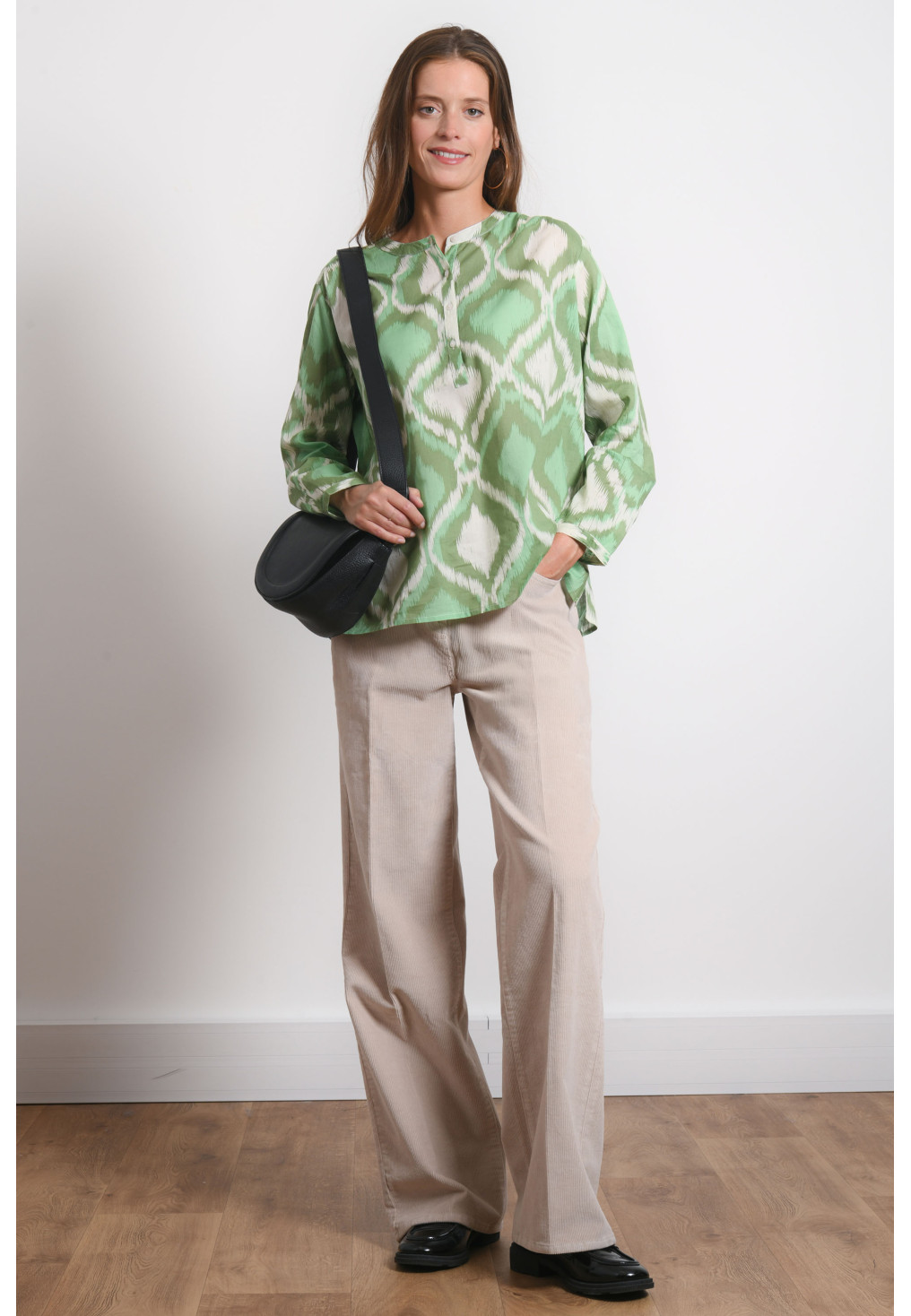 CHEMISE 100% COTON - MINSK - GREEN - Antonelle