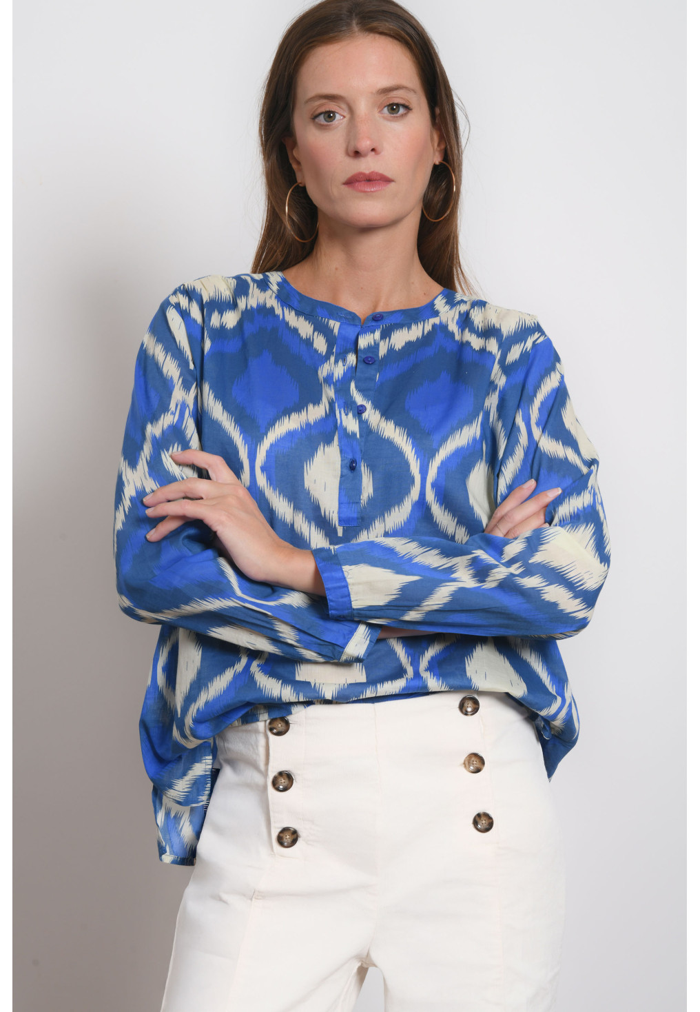 CHEMISE 100% COTON - MINSK - NAVY - Antonelle