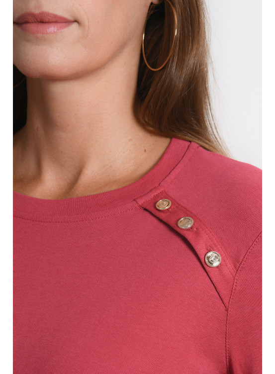 TEE SHIRT MANCHES LONGUES - RIVIERE - GARDENIA - Antonelle