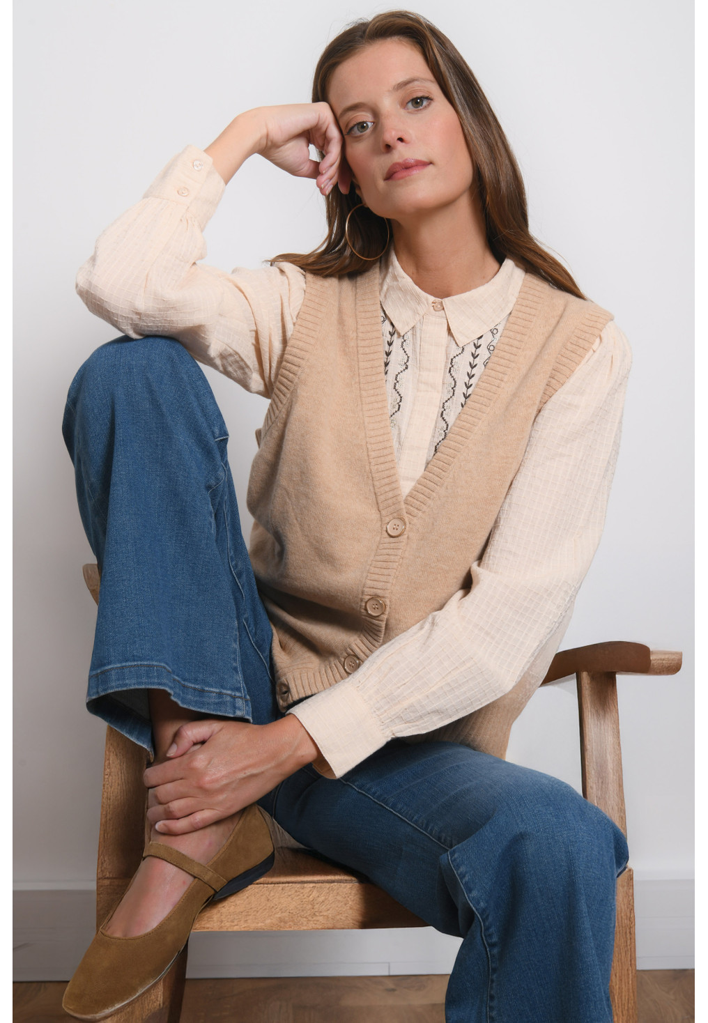 GILET - RIMINI - NATUREL - Antonelle