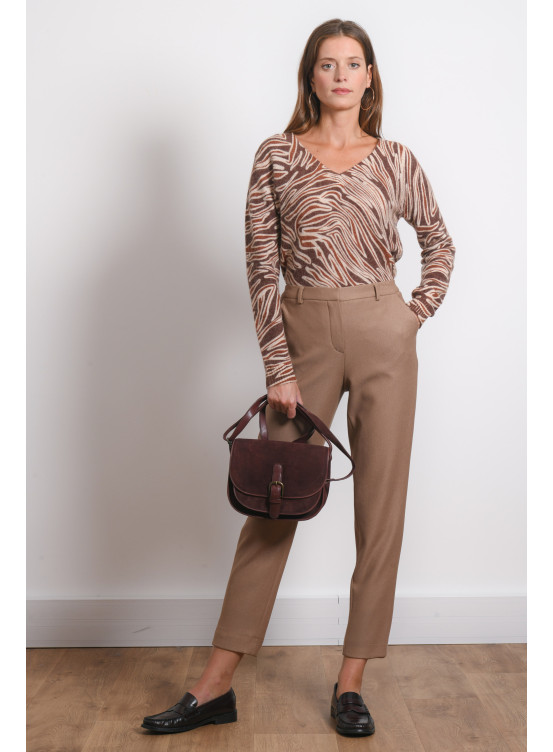 PANTALON 7/8 - ROSARIO - CAMEL - Antonelle
