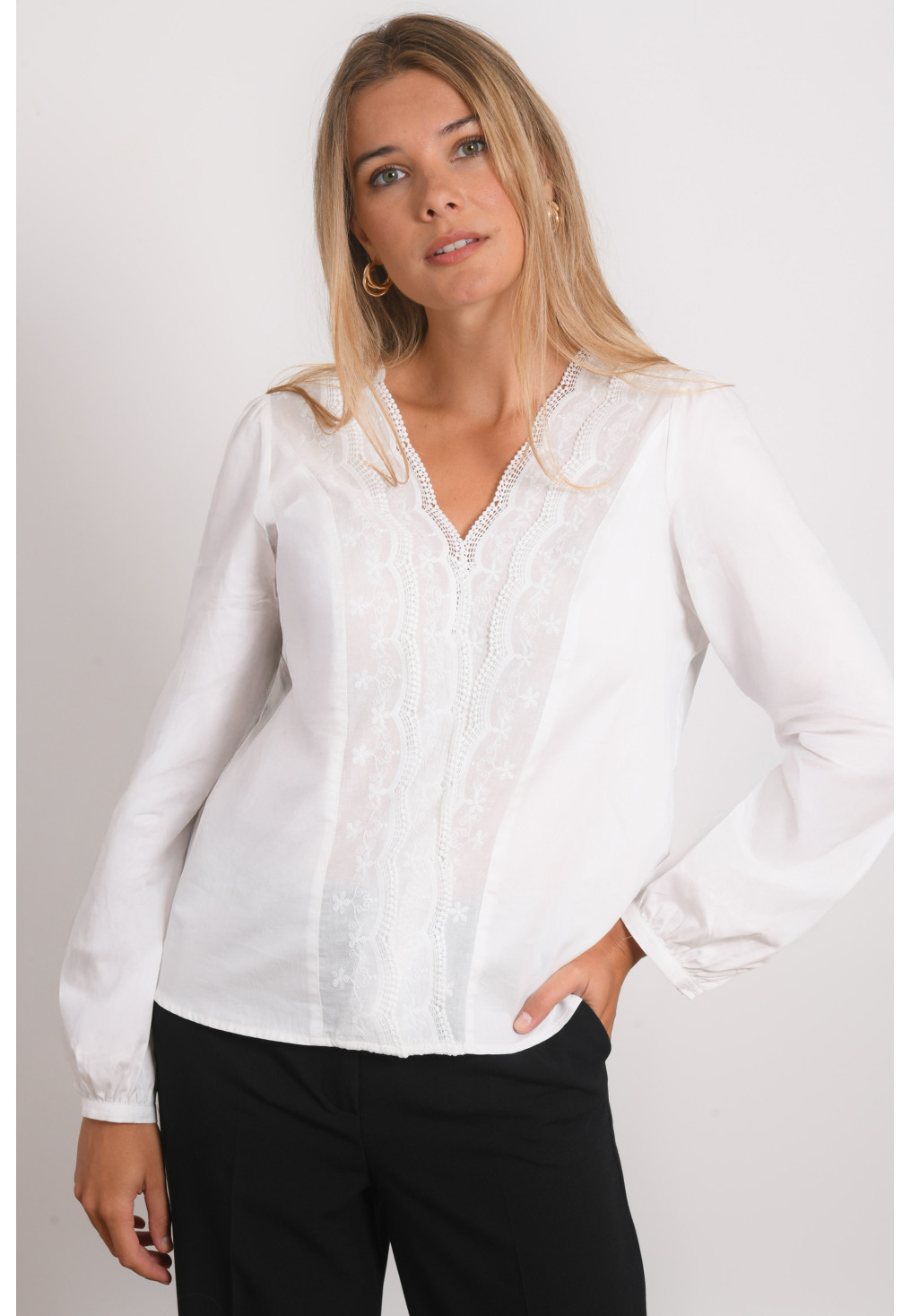 CHEMISE 100% COTON - RAISSA - BLANC - Antonelle