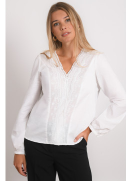 CHEMISE 100% COTON - RAISSA - BLANC - Antonelle