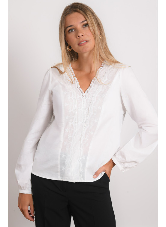 CHEMISE 100% COTON - RAISSA - BLANC - Antonelle
