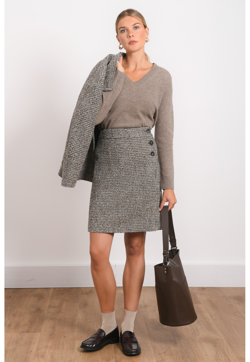 JUPE - ROMARY - CHOCO - Antonelle