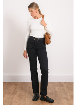 PANTALON DROIT - ROLA - NOIR - Antonelle