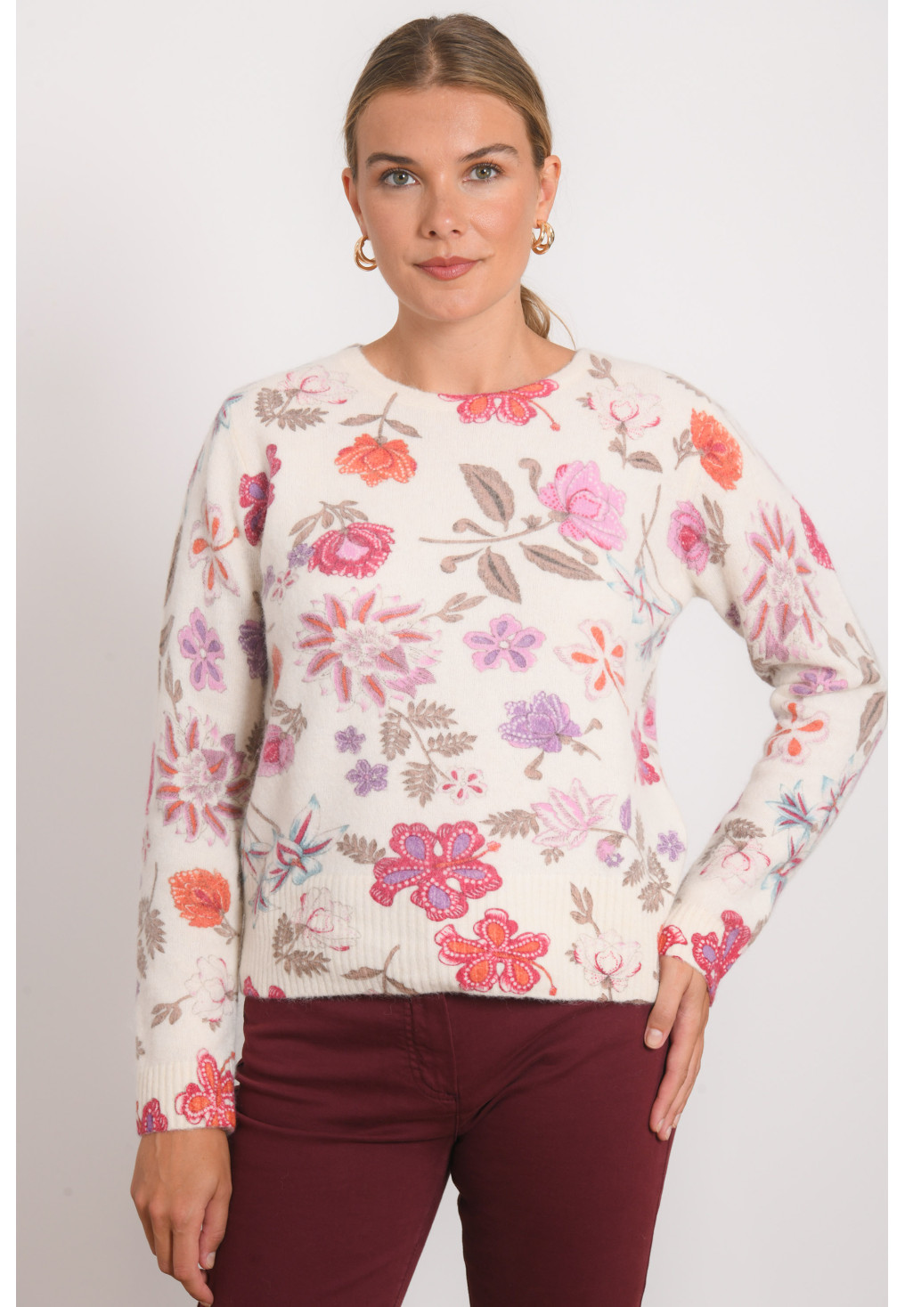 PULL IMPRIME - ROSIE - ECRU - Antonelle