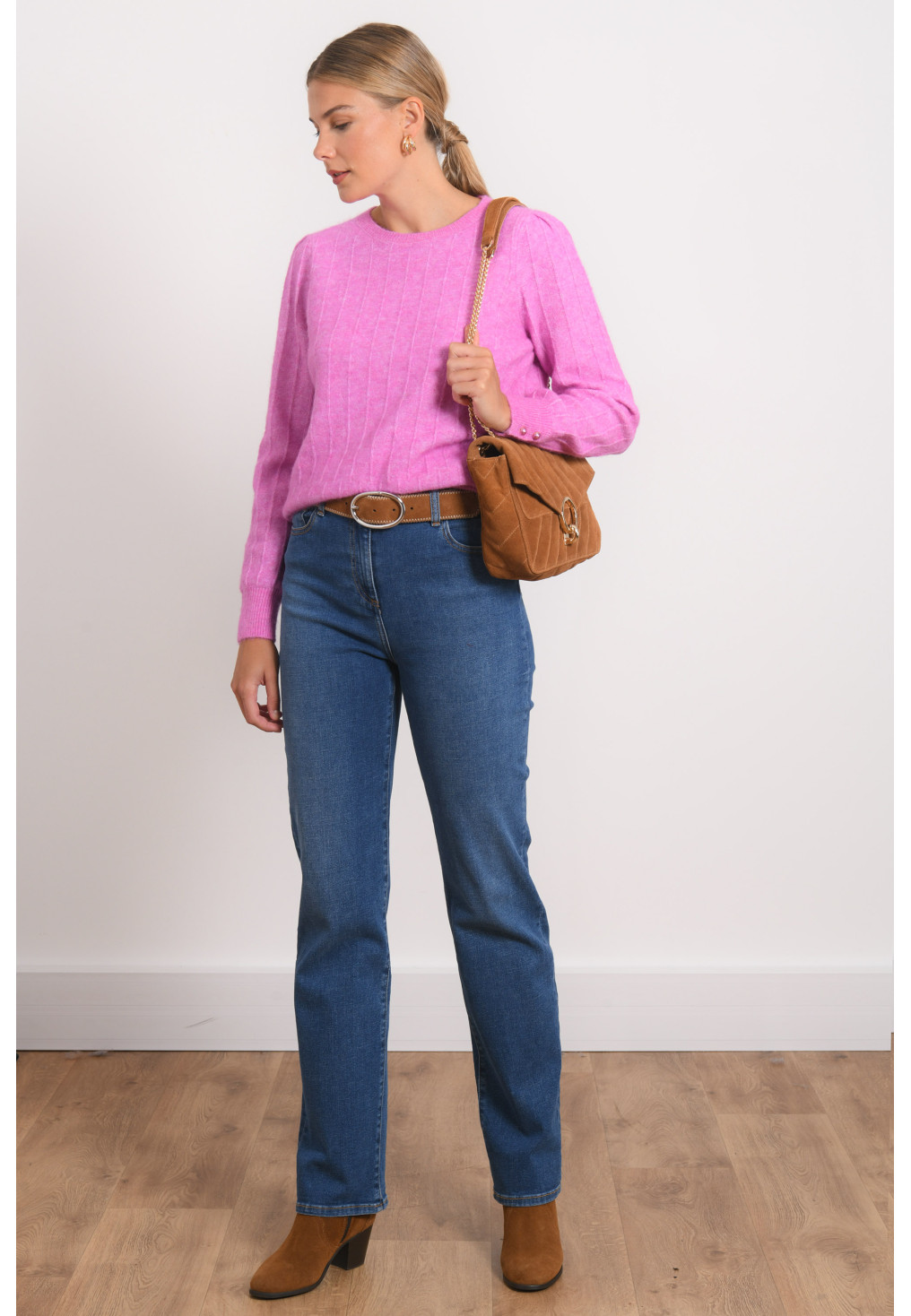 PULL COL ROND - RIVERTON - LILAS - Antonelle