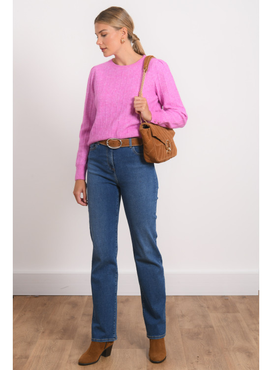 PULL COL ROND - RIVERTON - LILAS - Antonelle