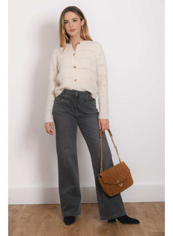 CARDIGAN - RIZETTE - ECRU - Antonelle