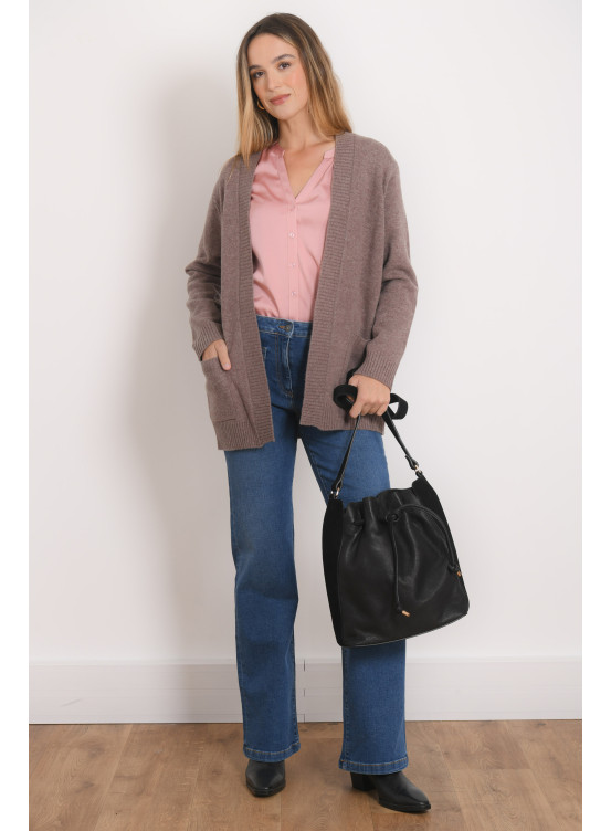 GILET - RUBANO - TAUPE CHINE - Antonelle