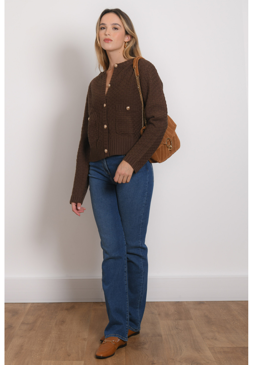 CARDIGAN - RENINA - CHOCO - Antonelle