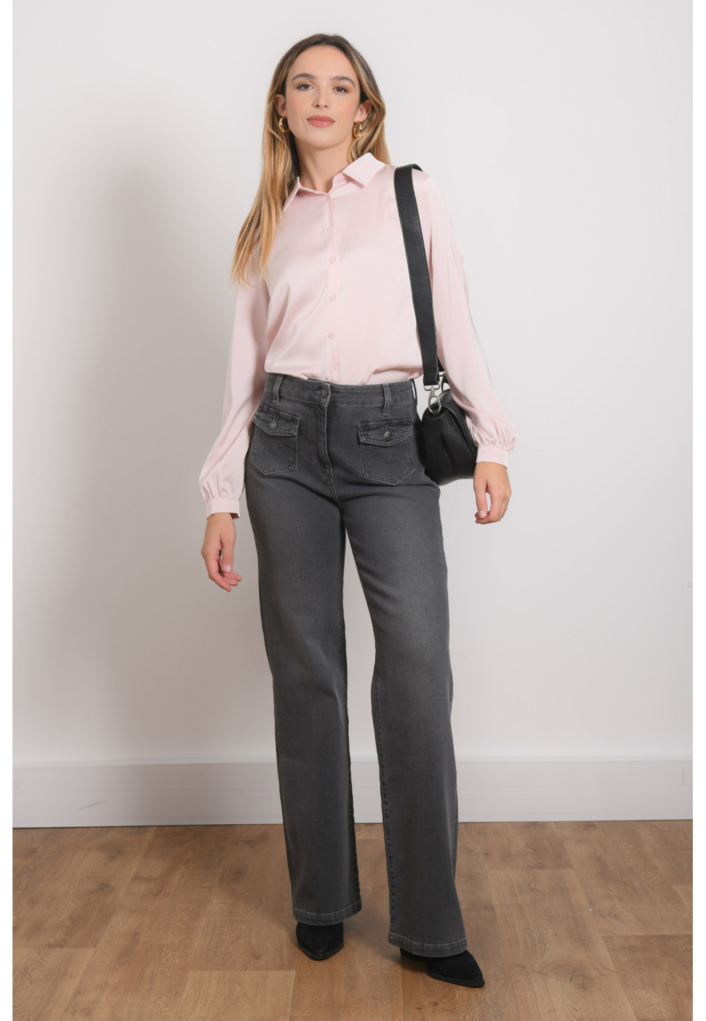 JEANS FLARE - RELA - GRIS - Antonelle