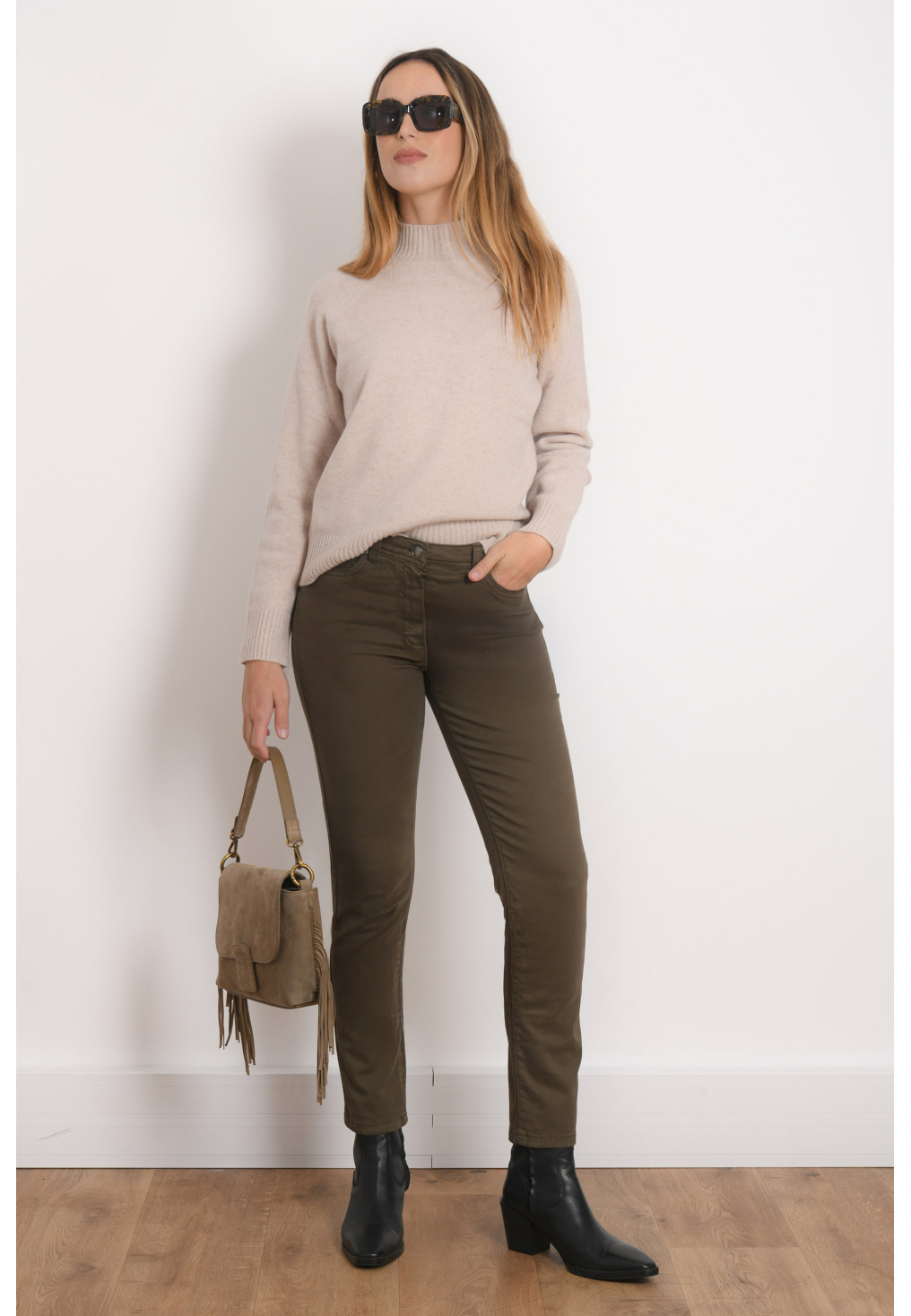 PANTALON 7/8 - REISA - KAKI - Antonelle