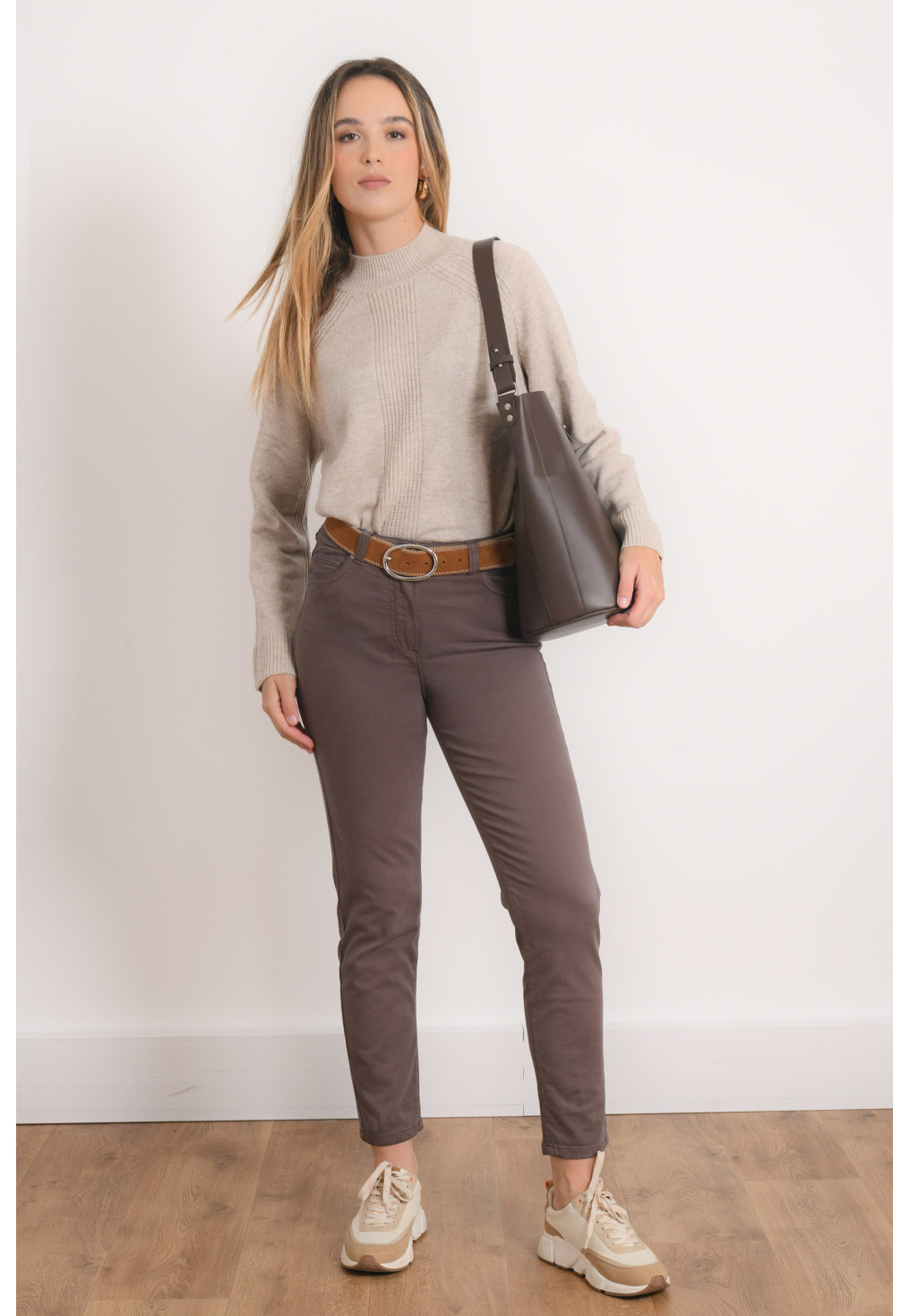 PANTALON 7/8 - REISA - TAUPE - Antonelle