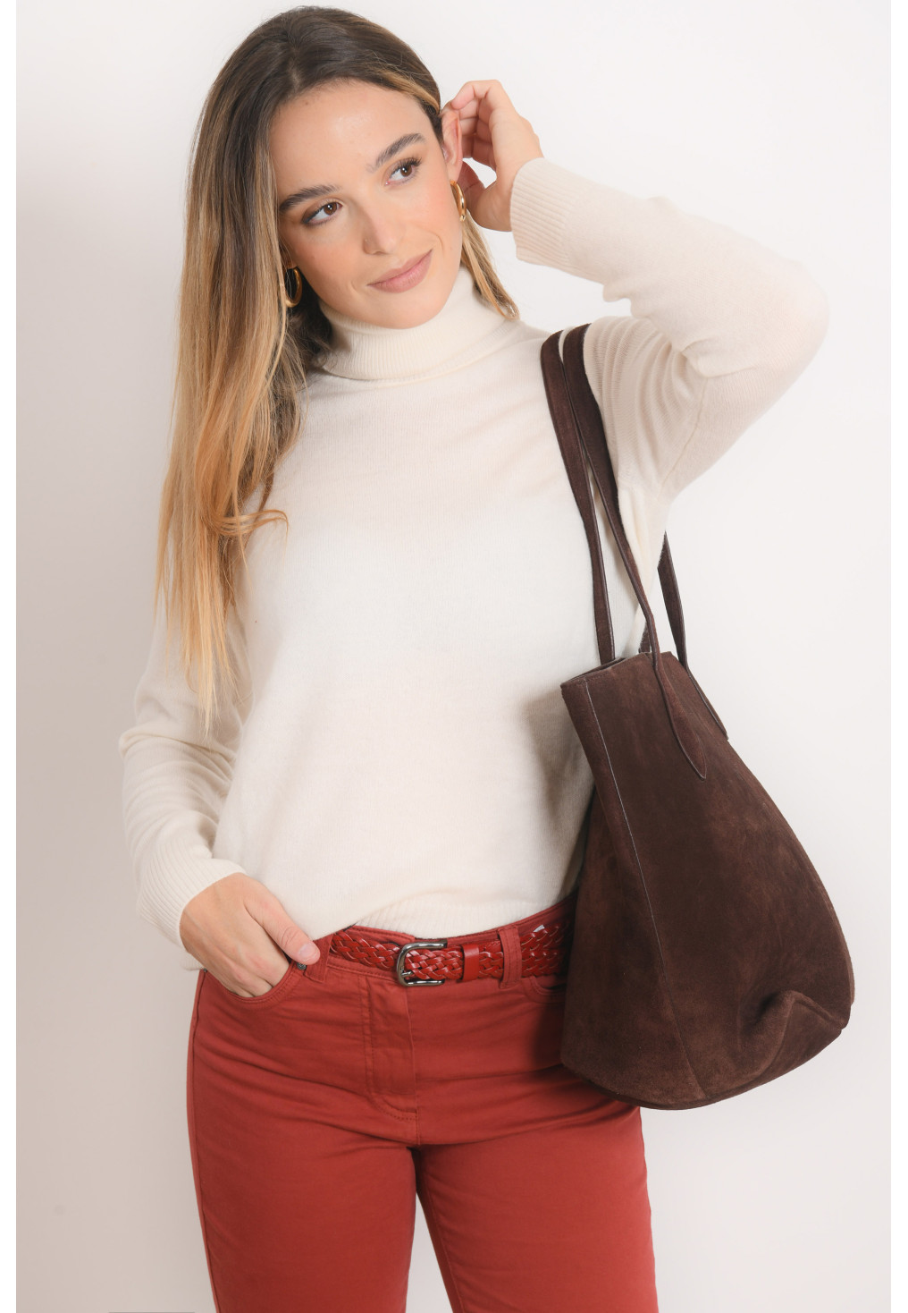 PULL COL ROULE - RAINCY - ECRU - Antonelle