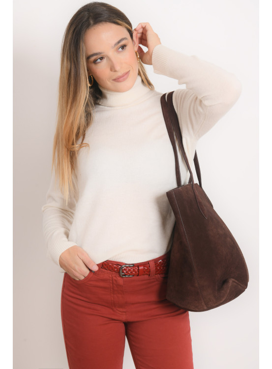 PULL COL ROULE - RAINCY - ECRU - Antonelle