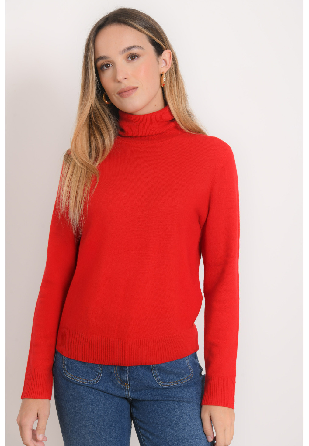 PULL COL ROULE - RAINCY - FUEGO - Antonelle