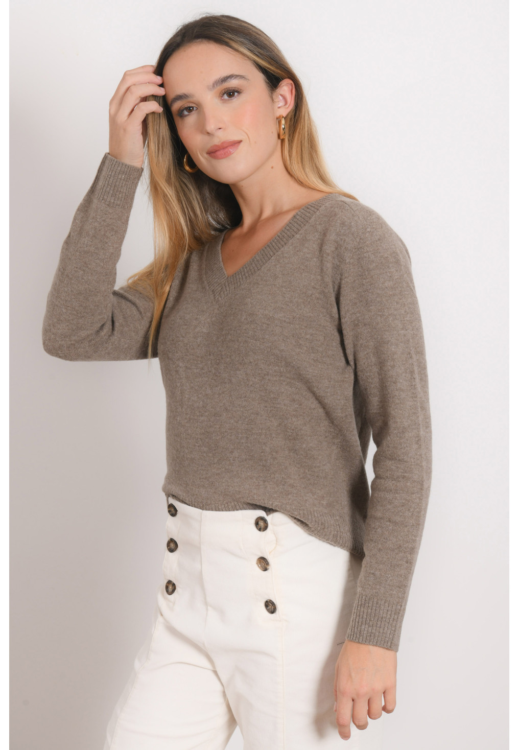 PULL - RAVENNA - TAUPE CHINE - Antonelle