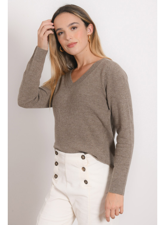 PULL - RAVENNA - TAUPE CHINE - Antonelle