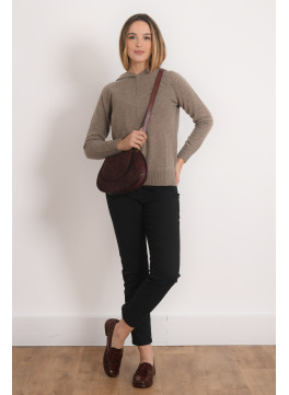 PULL A CAPUCHE - ROODY - TAUPE CHINE - Antonelle