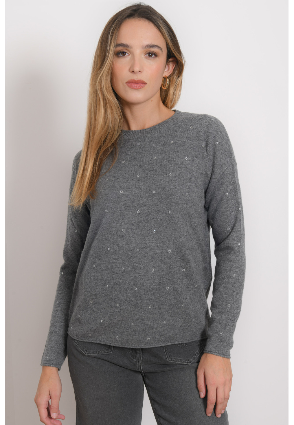 PULL STRASS - RADOM - GRIS - Antonelle