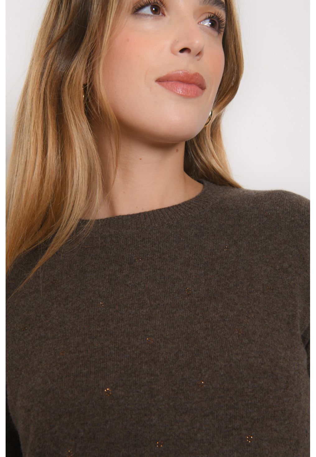 PULL STRASS - RADOM - TAUPE - Antonelle