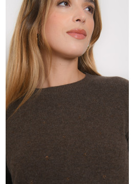 PULL STRASS - RADOM - TAUPE - Antonelle