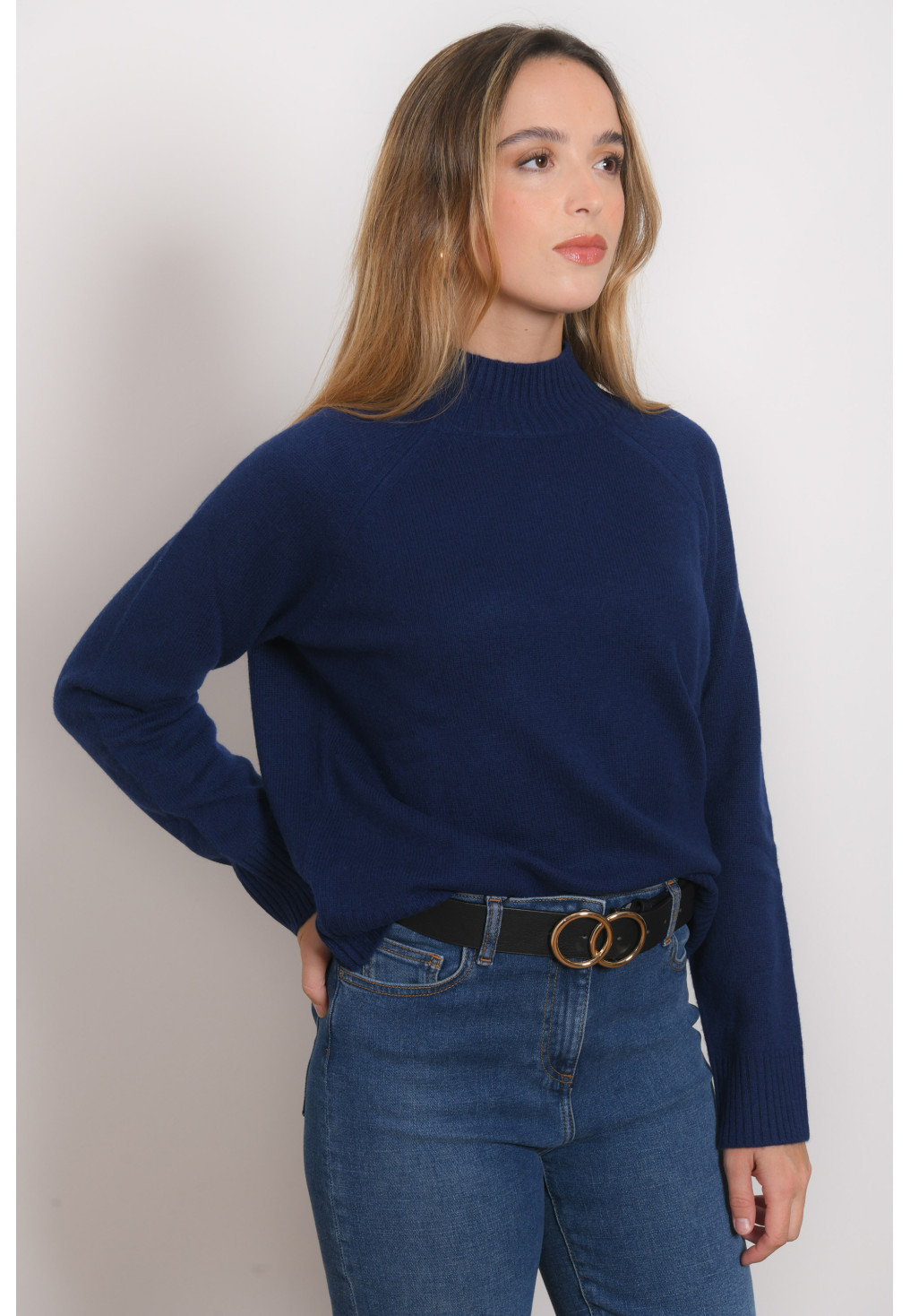 PULL COL CHEMINEE - RAPHAEL - MARINE - Antonelle