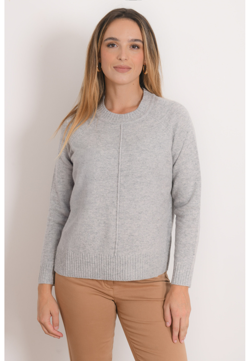 PULL - RISELO - GRIS CHINE - Antonelle