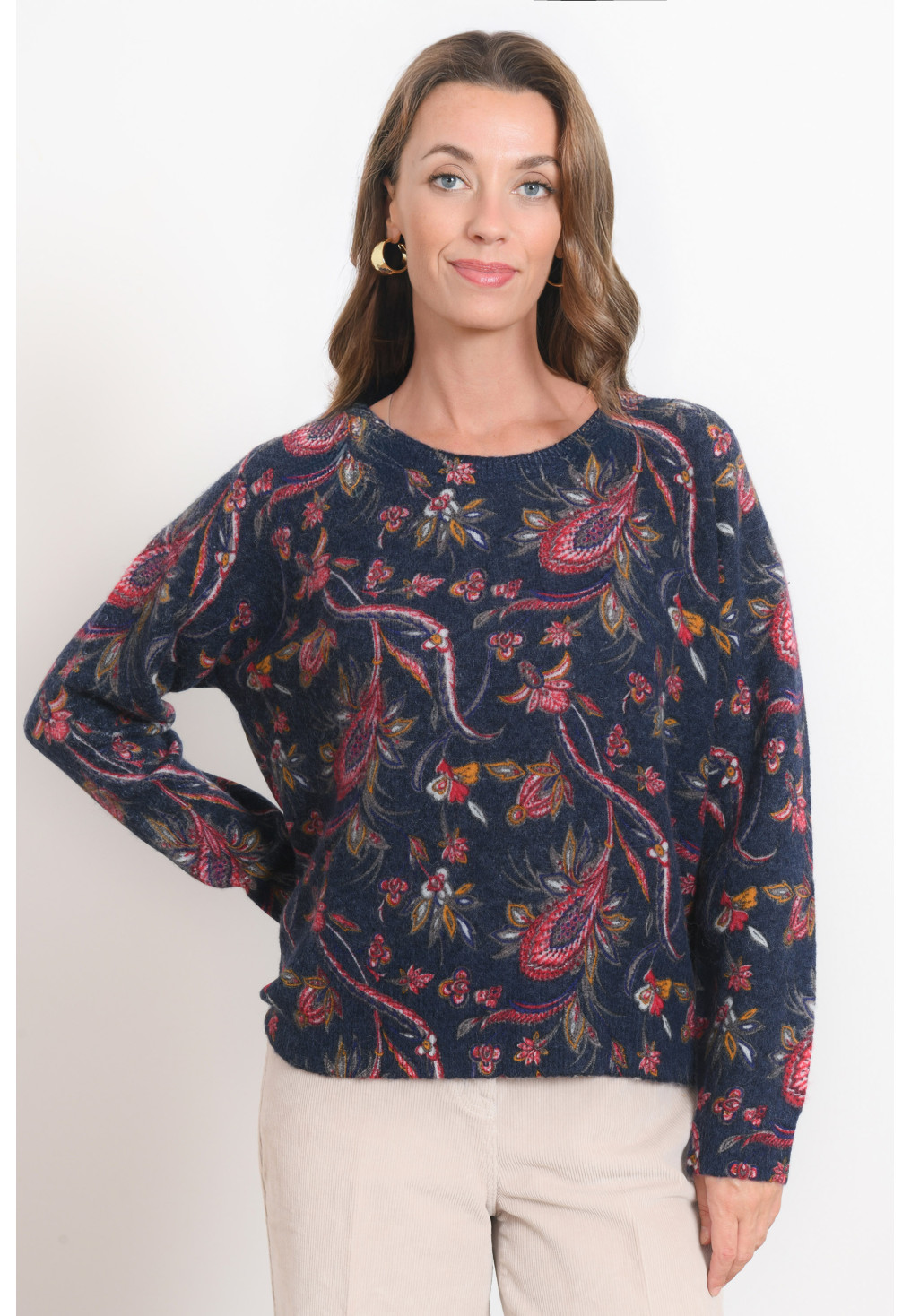 PULL COL ROND - RISHMIRE - MARINE - Antonelle