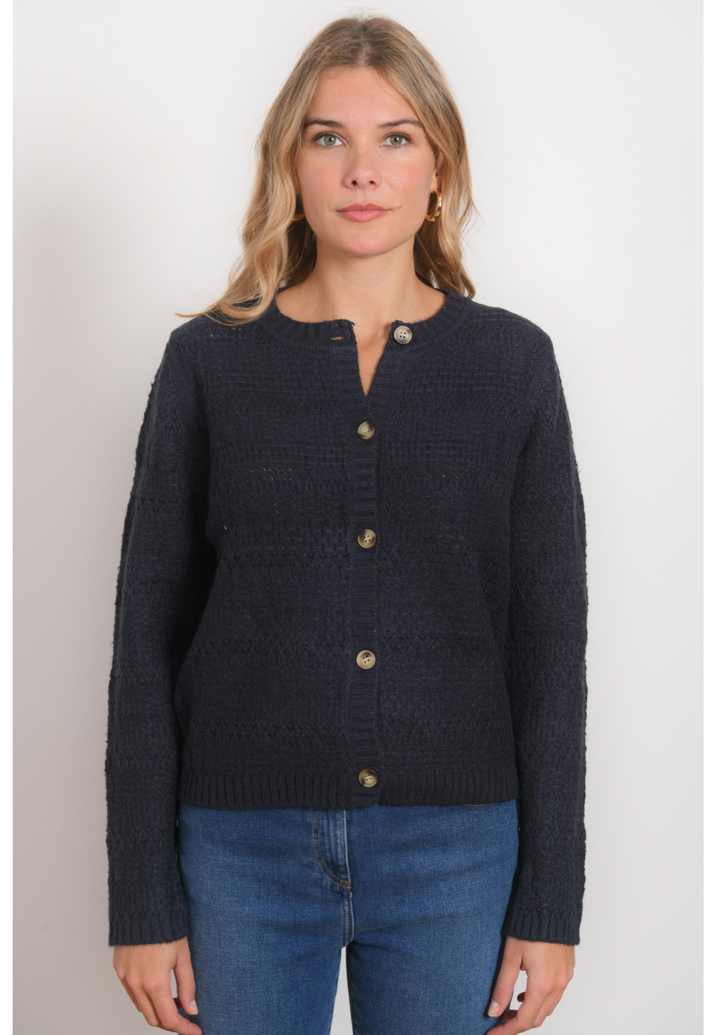 CARDIGAN - RIZETTE - NAVY - Antonelle