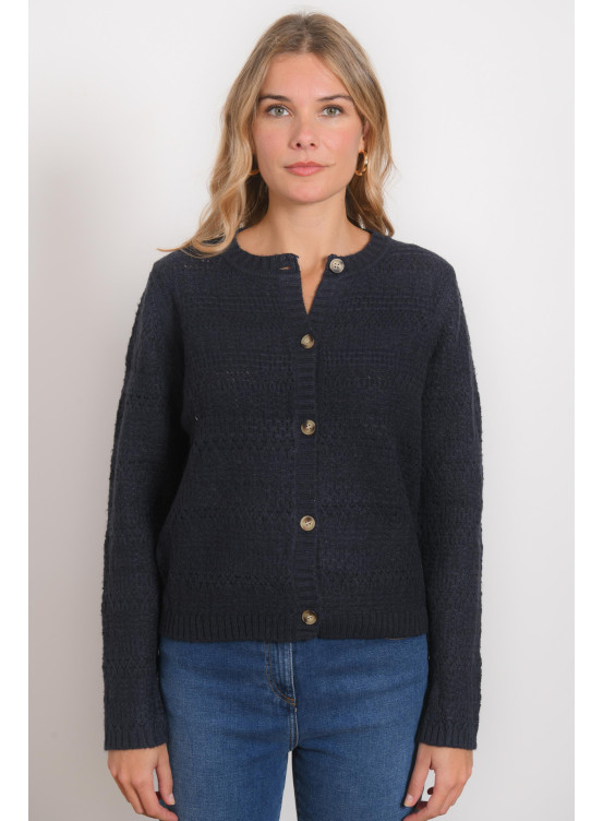 CARDIGAN - RIZETTE - NAVY - Antonelle