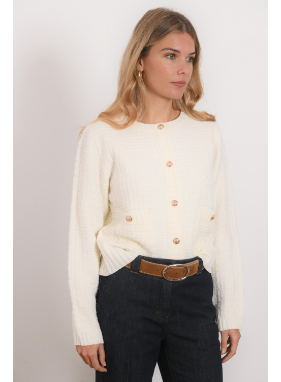 CARDIGAN - RENINA - ECRU - Antonelle