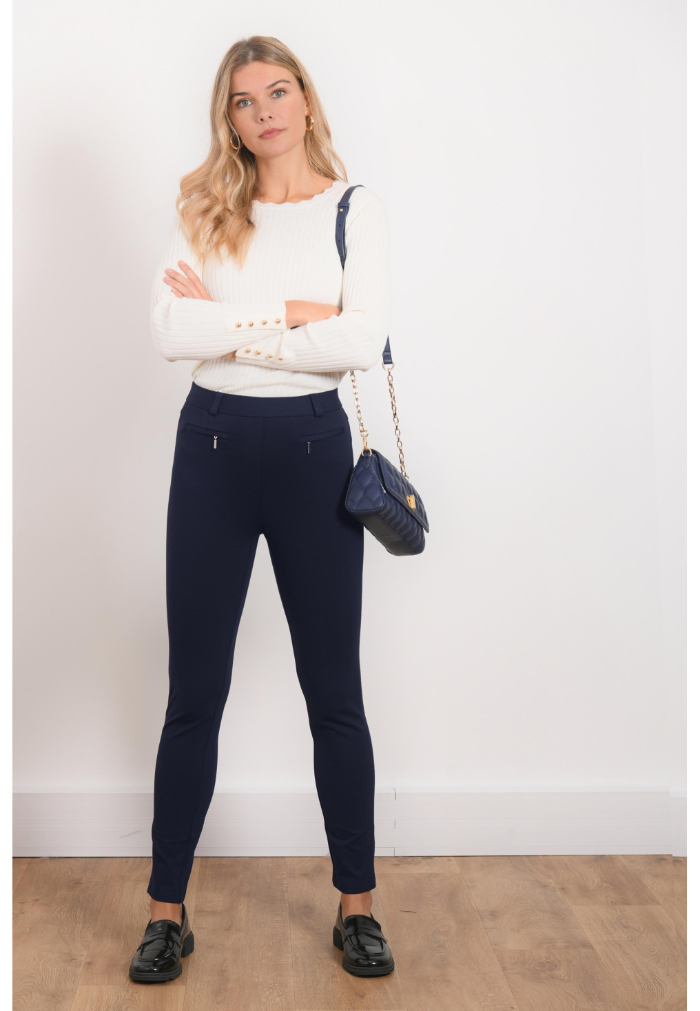PANTALON - ROCAIL - MARINE - Antonelle