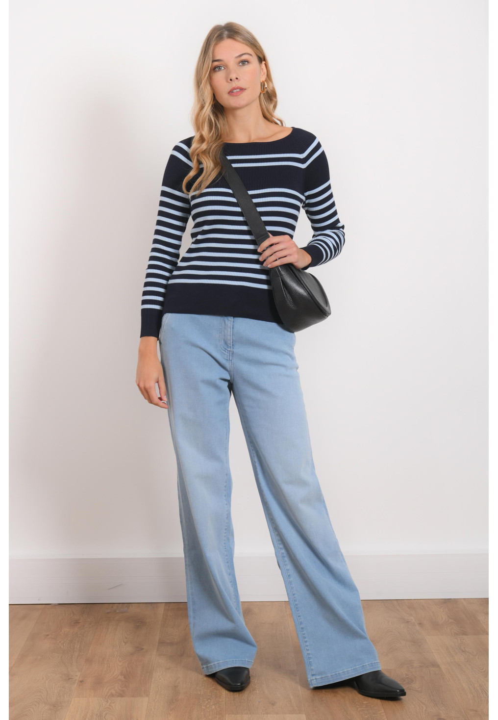 PULL COL BATEAU - ROXANNE - MARINE/BRUME - Antonelle