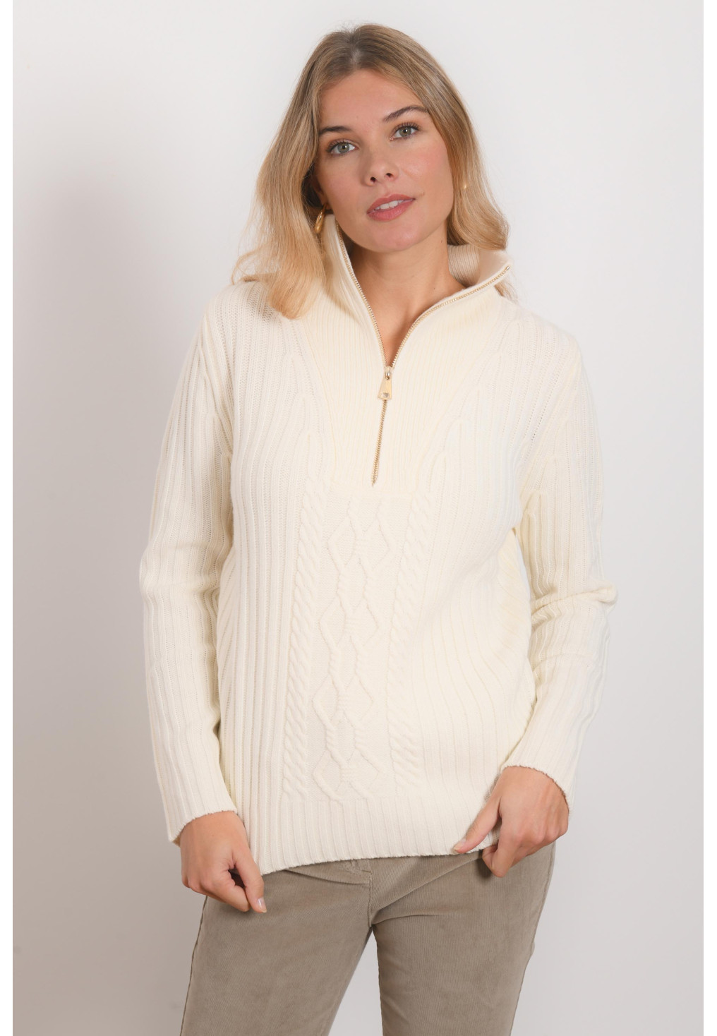 PULL CAMIONEUR - ROVIGO - ECRU - Antonelle