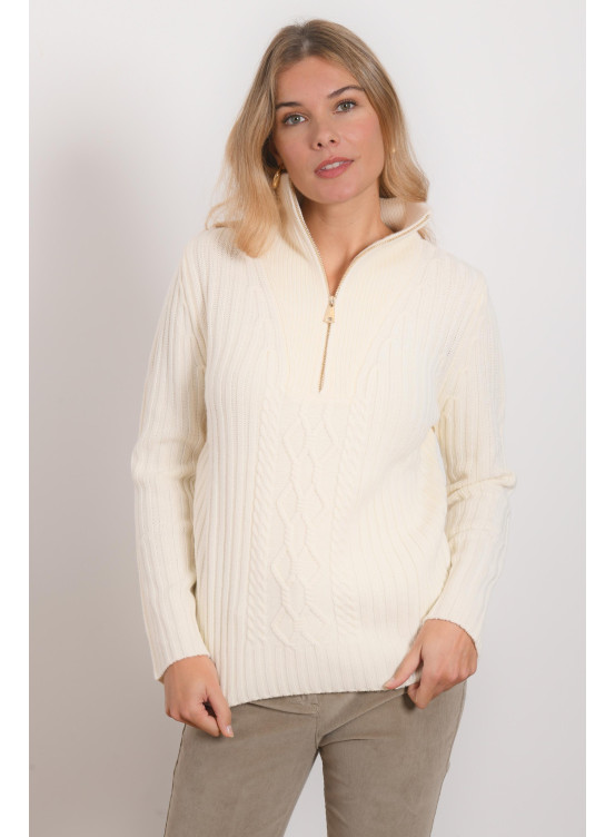 PULL CAMIONEUR - ROVIGO - ECRU - Antonelle